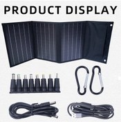 Resim Tongdashop 100w Katlanabilir Solar Panel Type C Usb Dc Portlu Telefon Laptop Şarj Aleti 