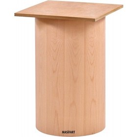 Resim Masifart Dictiona Kayın Dar Silindir Ayak Cilasız Ham Ahşap 