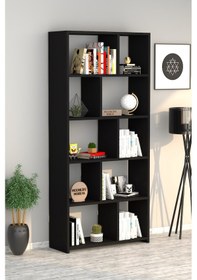 Resim Moonlife London Kitaplık Siyah 