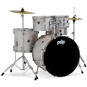 Resim PDP Drums centerstage 20" 5-Parça Akustik Davul Seti (Diamond White Sparkle) 