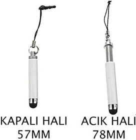 Resim Microcase Mini Dokunmatik Touch Pen Stylus Kalem AL2560 - Beyaz 