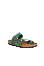 Resim Bueno Shoes Yeşil Nubuk Deri Erkek Parmak Arası Terlik 05mt102 