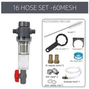 Resim Balık Tankı Balık Tuvalet Tam Şeffaf Balık Atık Toplayıcı Akvaryum Drenaj 16 Hose Set-30 Mesh '+3'lü Yedek Filtre Seti 