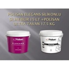 Resim Polisan Elegans Soft Mat (DOĞAL BEJ) 15 Lt +Polisan Ultra Tavan 17.5 kg 