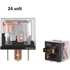 Resim Mini Role 24v. 5 Uçlu. 40 A. Far. Korna. Fan. Röle eng Pa 0 . 