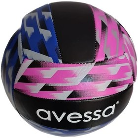 Resim Avessa Voleybol Topu Dikişli Voleybol Topu Yumuşak Deri Pembe - Siyah 