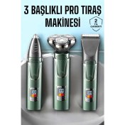 Resim 3 Başlıklı Profesyonel Saç ve Sakal Bakım Seti Vücut, Burun ve Kulak Tüy Alma 