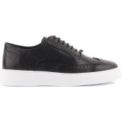 Resim Sail Lakers - Siyah Deri Bağcıklı Erkek Sneaker 