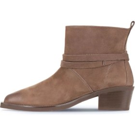 Resim Bueno Shoes Kahverengi Nubuk Kadın Topuklu Bot 01WD4006 01WD4006 