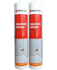 Resim Duşakabin Silikonu Beyaz 2'li Set 