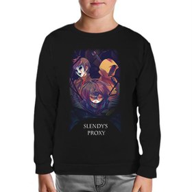 Resim Slendy's Proxy Siyah Çocuk Sweatshirt 