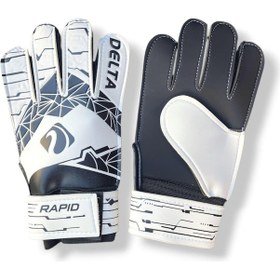 Resim Delta Rapid Kaleci Eldiven Beyaz Siyah Beyaz - Siyah 