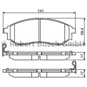 Resim BOSCH 986494501 Fren Balatası Ön Koleos 08- / Qashqai 07-12 X-Traıl 07-13 