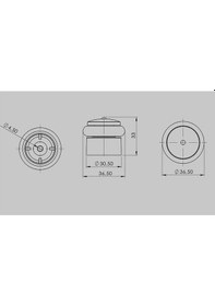 Resim Metali Kapı Yer Tamponu Stoper Şeffaf 2 Li Set 