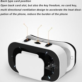 Resim 360° VR 3D Kulaklık, Göz Koruması Güvenlik Tasarımlı Panoramik VR Gözlükler, 4,7‑6,53 İnç Cep Telefonları Için Ergonomik Kafa Bandı 