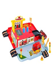 Resim a v d a Itfaiye Oyuncak Garaj Seti Pisti - Otopark - Istasyon Araba Oyun Seti 