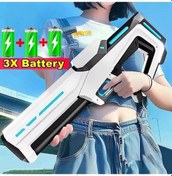 Resim Yezan01 Elektrikli Su Tabancası Yetişkinler Çocuklar İçin Güçlü Fışkırtma Otomatik Su 62a Blue 2battery Mavi Mavi 