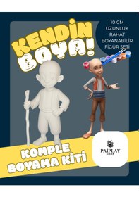 Resim Paiplayshop Keloğlan Figürü - Boyama Seti Ve Keloğlan Figürü 10 Cm 