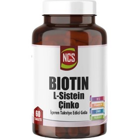 Resim NCS Biotin L Sistein Çinko 60 Tablet 