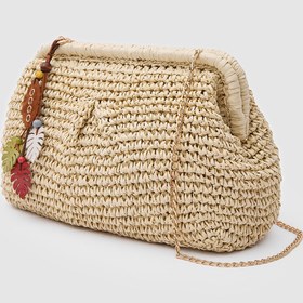 Resim OGGO Hasır Large Clutch & Çapraz Çanta 