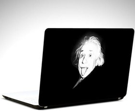 Resim Siyah Beyaz Einstein Laptop Sticker 15.6 inch (38X27CM) 