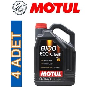 Resim Motul 8100 Eco-Clean 0W-30 C2 Motor Yağı 4 x 5 L 