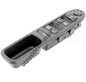 Resim Citroen C3 Picasso (2008-2017) Sol Ön Cam Açma Düğme Grubu (Orijinal) 