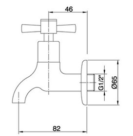 Resim ECA Quadrille Kısa Musluk 102109439 