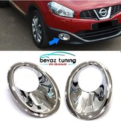 Resim Nissan Qashqai Sis Farı Çerçevesi Kromu Nikelaj Beyaztuning