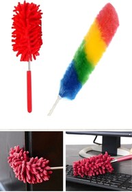 Resim shopwave 2 li Set Mikrofiber Teleskobik Toz Alma -Antistatik Toz Püskülü Duster (5047) 