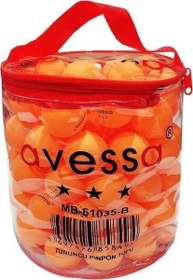 Resim Avessa Masa Tenisi Topu Gazlı Pinpon Topu 100 Adet Çantalı Turuncu 