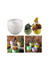 Resim Silikon Kalıp Beton Çiçek Saksıları Sukulent Saksılar Ve Mumluk Kalıbı 