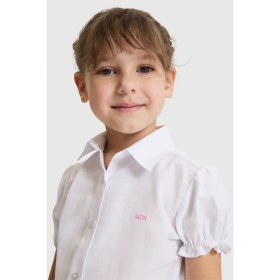 Resim U.s. Polo Assn. Kız Çocuk Beyaz Gömlek Kısa Kollu 50324744-VR013 