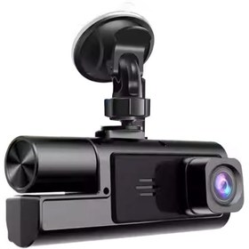 Resim gaman Süper HD 1296P 3 Kameralı Araç İçi Dash Cam - G-Sensör, Geniş Açı 