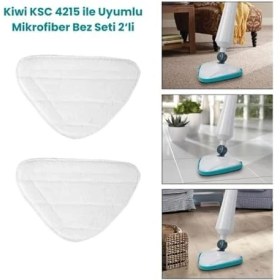 Resim K-yonlineticaret Ksc 4215 Buharlı Temizleyici ile Uyumlu Mop Bezi 2 'li 