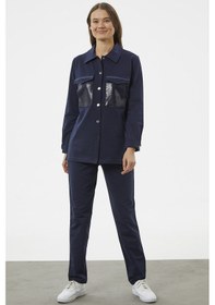Resim Sementa Çıtçıtlı Cep Detaylı Tunik Eşofman Takım - Lacivert 001 