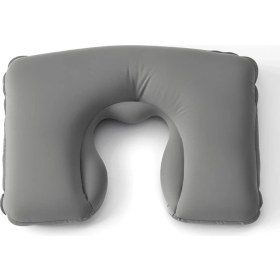 Resim Misda Store Şişme Seyahat Yastığı Boyun Destekli Taşınabilir ve Ergonomik Tasarım Uçak Araba ve Yolculuklar Için Ideal (Gri) 