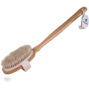 Resim ahsun Parlak Ve Pürüzsüz Görünüm Sağlayan %100 Doğal At Kılı Selülit Fırçası (sökülebilir Sap) ( Lisinya ) 