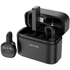 Resim Lenyes Lm209 Lightning Portlu Kablosuz Yaka Mikrofonu Siyah 