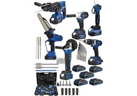 Resim Dynamic Max 6'lı Muhteşem Takım 986VX Şarjlı Somun Sökme/taşlama/vidalama/testere/dal Budama/kırıcıhilti 5 