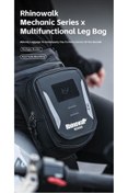 Resim Rhinowalk 2.4l Manyetik Su Geçirmez Çok Fonksiyonlu Motosiklet Bacak\Bel Çantası – Depo Çantası 