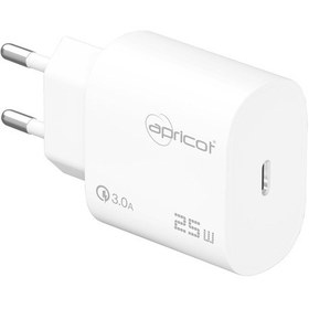 Resim Apricot Apc-u425 25w Pd Beyaz Hızlı Ev Şarj Adaptörü 