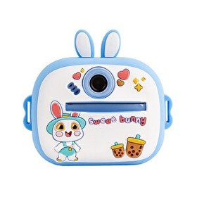 Resim 4Berry Q7 Dinazor Mavi Taşınabilir Fotoğraf Yazıcı ve Kamera 