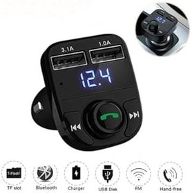 Resim Araç Fm Transmitter 5.0 Bluetooth Araç Kiti Usb Mp3 Sd Kart Flash Için Uygun Çakmaklık Girişli 0690X8 