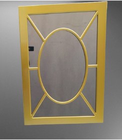 Resim Ayna-Dresuar Motifli Model Parlak Gold Renk Kayın Torna Kutu Içi(486070600) Altın 