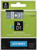 Resim Dymo 53720 Şeffaf/Beyaz D1 Yedek Şerit 24 MM X 7 M 