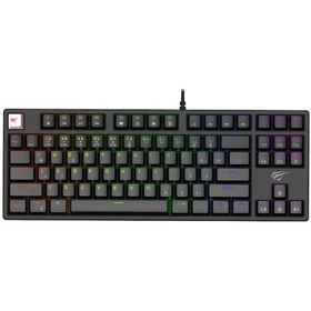 Resim Havit Gamenote KB890L Türkçe Q Mekanik Oyuncu Klavyesi - SİYAH 