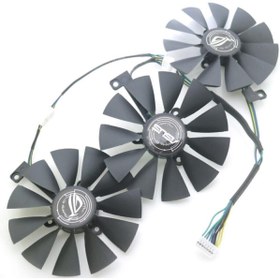 Resim Everflow Asus Rog-strıx- Rtx2080ti 2080 Rtx2070 Rtx2060 88mm T129215shgrafik Kartı Fanı 