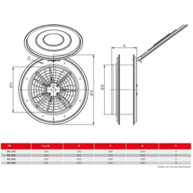Resim Bahçıvan Bk 300 Aksiyel Kapaklı Duvar/pencere Aspiratörü (HAVALANDIRMA FANI) 