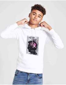 Resim Fight Club Baskılı Unisex Çocuk Kapüşonlu Beyaz Sweatshirt (528894181) Beyaz 